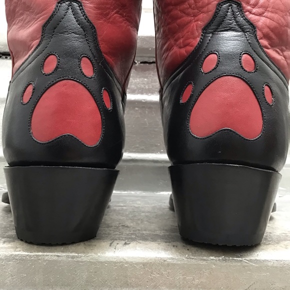 NWT RARE LIBERTY BOOT COMPANY Custom Handmade Bad Kitty Cowboy Boots - Picture 6 of 16